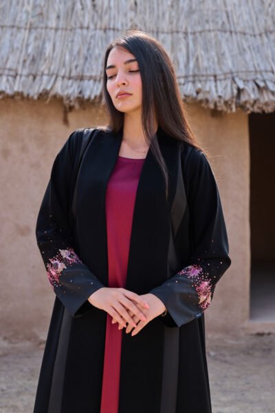 Dark Rose Abaya