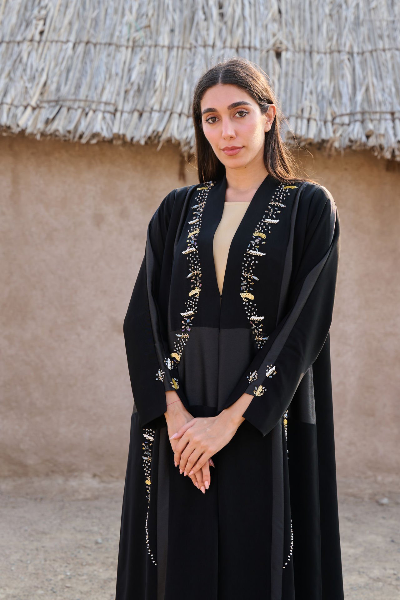 Majestic Gold Abaya