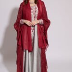 Ember Grey - With Burgundy Cape and Shailla