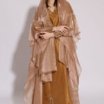 Velvet Caramel - dress-with-cape-shailla