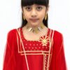 National Day Tulle kids jalabiya by OSH, in the colours of the UAE flag